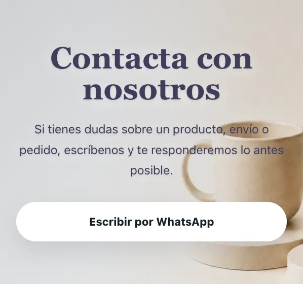 Página de contacto de MaiShop con llamada a WhatsApp